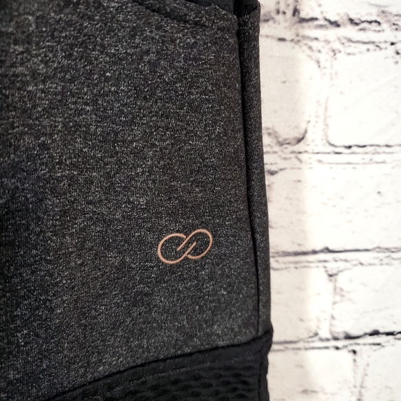 CALIA Running Vest Dark Gray Effortless Mesh Sleeveless Hooded Full Zip Size S - Picture 4 of 15